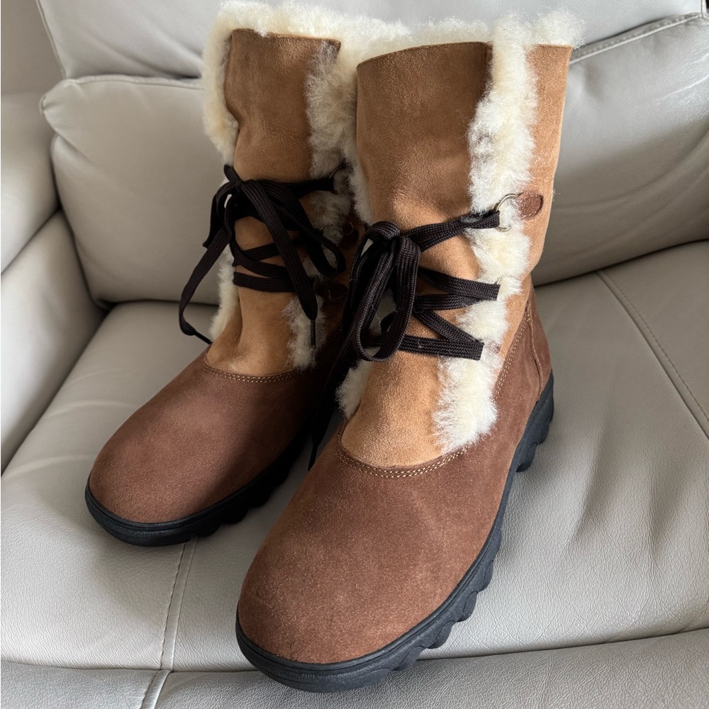 Cloud Nine Women's 9 Brown Rosalita Lined Warm Boots